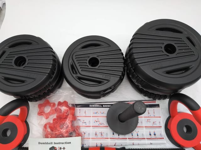5-in-1 Adjustable Dumbbell Set — Dumbbells, Barbell, Kettlebell & Push-Up Stands — photo 2 of 2
