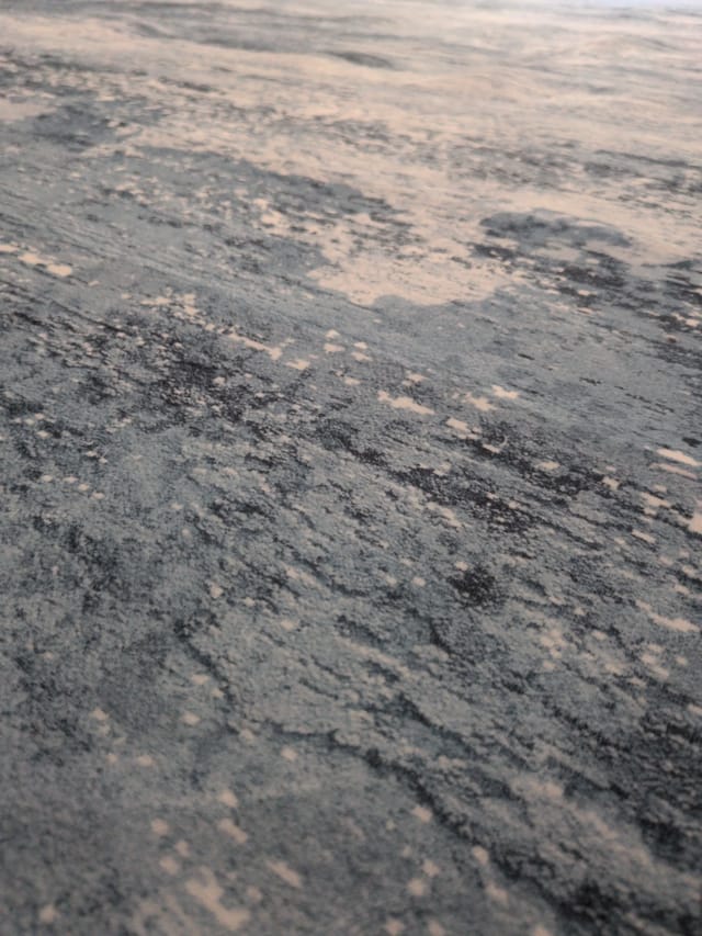 Area rug 9x12 (Washable) Blue abstract — photo 5