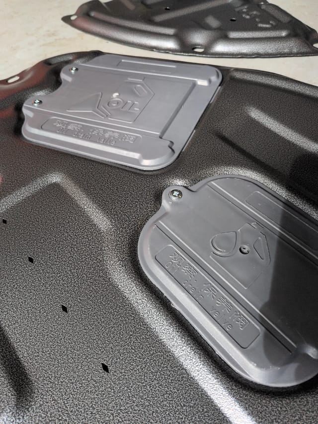 Kia K5 2021-2026 Front Engine Splash Shield Skid Plate 3pc Steel Set K5-010 — photo 5
