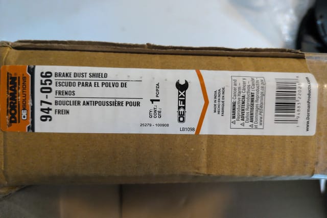 Ford E-150 E-250 E-350 E-450 2008-2019 Rear Brake Dust Shield Backing Plate Pair Dorman 947-056 — photo 4