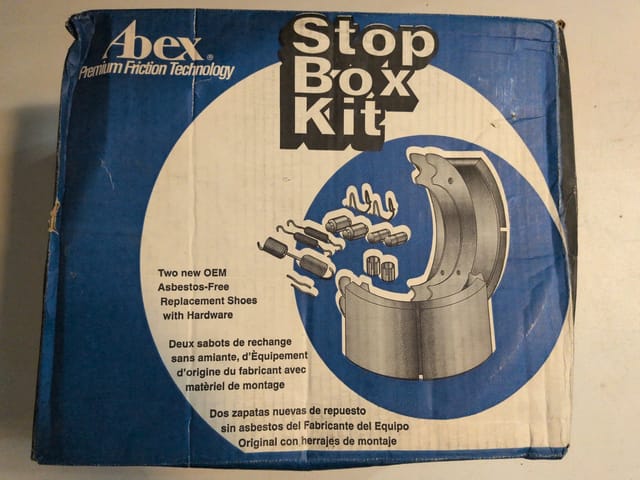 Abex Stop Box 16.5 x 6 in Eaton ES-II Drum Brake Shoe Kit EX4725E2SB-K43 — photo 5