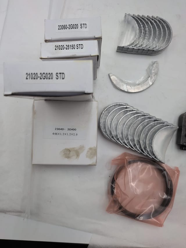 Hyundai Kia G4KD 2.0L Crankshaft, 3 Conn Rods, Bearings & Rings 23111-2G010 — photo 2
