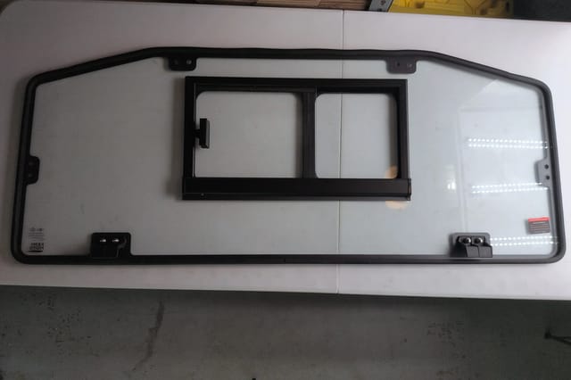 Can-Am Defender Sliding Glass Rear Windshield B0110-15703-CL — Kemimoto, HD5/HD8/HD10