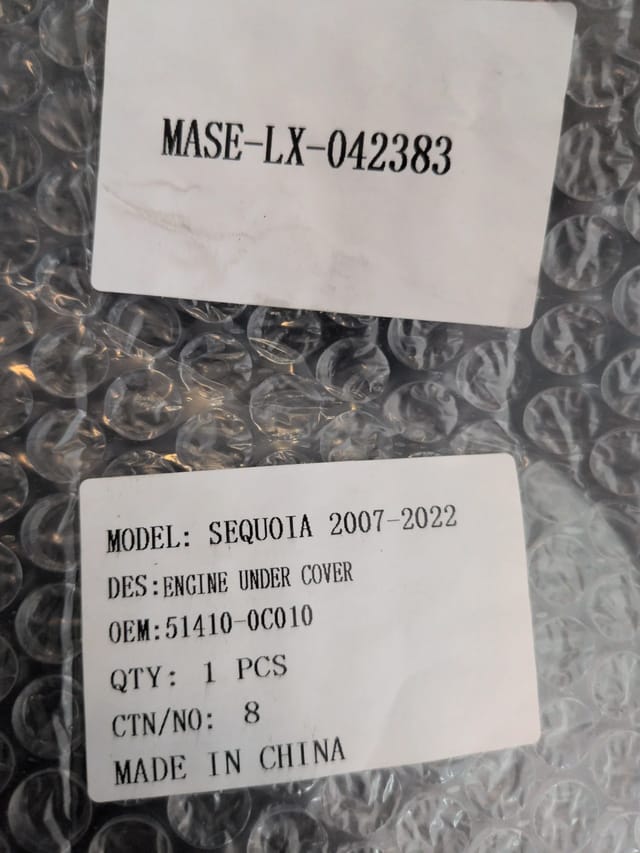 Toyota Tundra 07-13 / Sequoia 08-22 Front Engine Skid Plate 51410-0C010 — photo 8