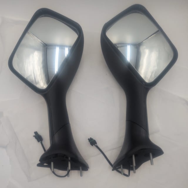 Hood Mirror Pair for International MV 2022-2024, Black Manual, Left and Right