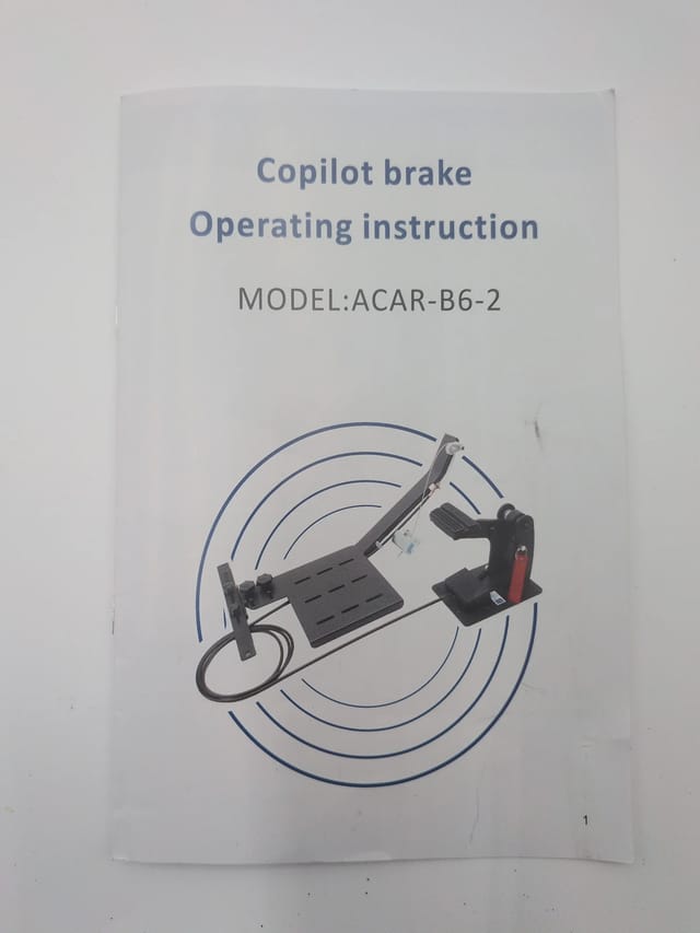 Universal Dual Brake Pedal Passenger Side - Driving Instructor Co-Pilot Kit — photo 2