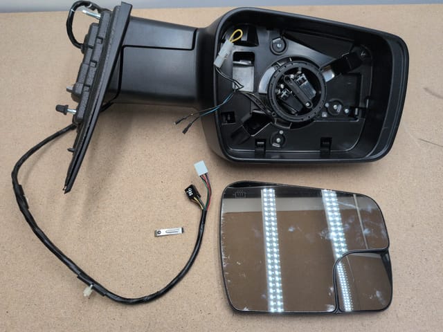 Driver Side Power Mirror for 2019-2022 Ram 1500 Heated Blind Spot Turn Signal — photo 2