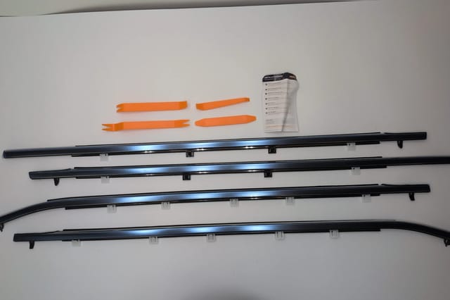 Honda Odyssey 2011-2017 Chrome Outer Window Belt Molding Kit 4pc 72410-TK8-A11