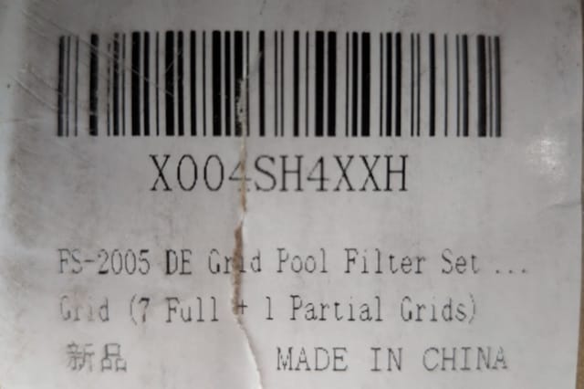 DE Pool Filter Grid Set 60 sq ft FS-2005 (7 full + 1 partial) Hayward DE6020 / Unicel PFS3060 — photo 5