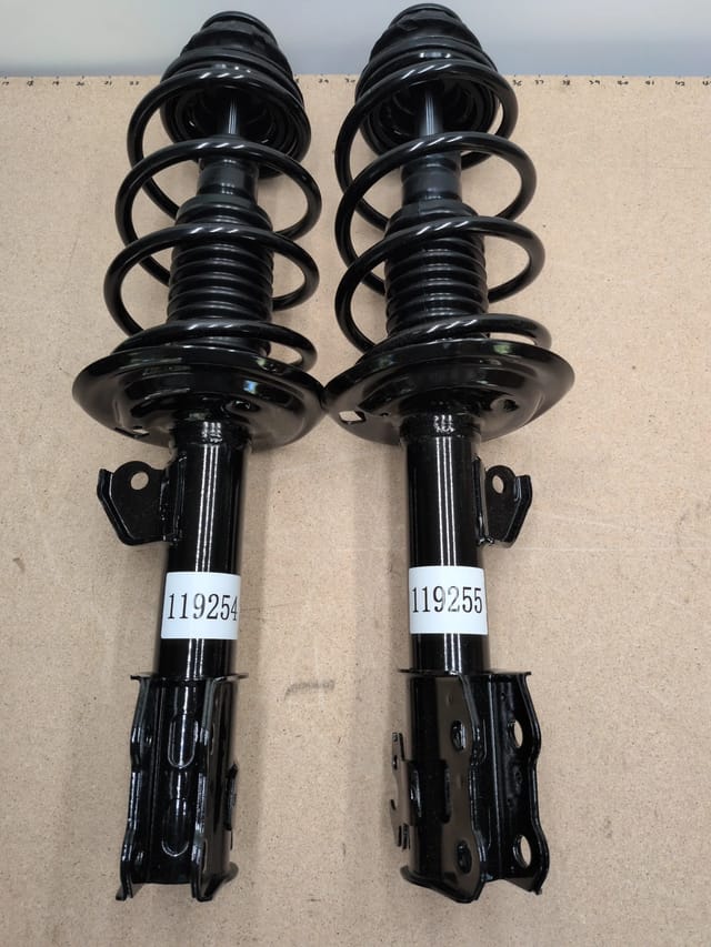 Toyota Yaris 2006 to 2012 Front Complete Strut and Coil Spring Assembly Pair