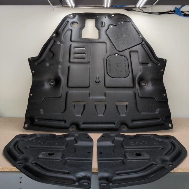 Hyundai Sonata 2020-2023 Engine Splash Shield & Under Cover Set, 3 Pieces with Hardware — photo 2