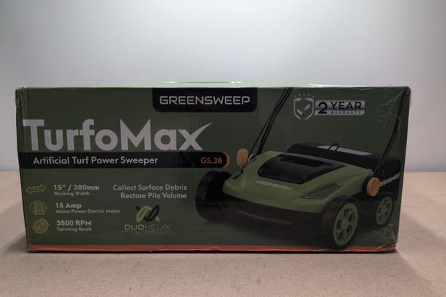 GreenSweep GS.38 Artificial Turf Power Sweeper, Corded Electric — photo 3