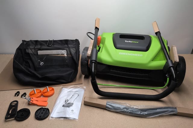 GreenSweep GS.38 Artificial Turf Power Sweeper, Corded Electric