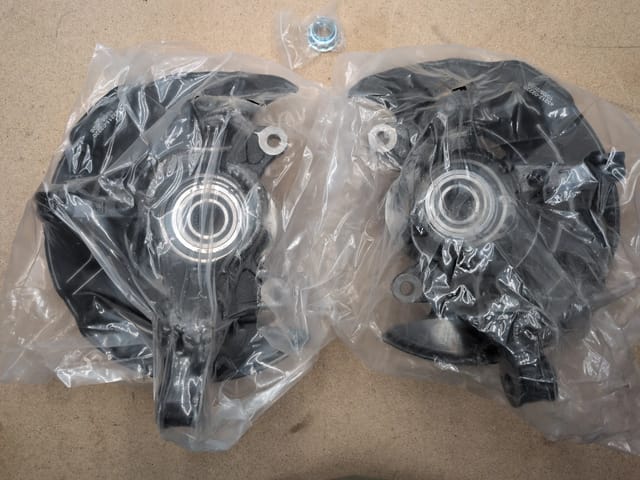 Front Steering Knuckle & Hub Pair 698-380 698-381 for 2009 to 2013 Corolla, Matrix