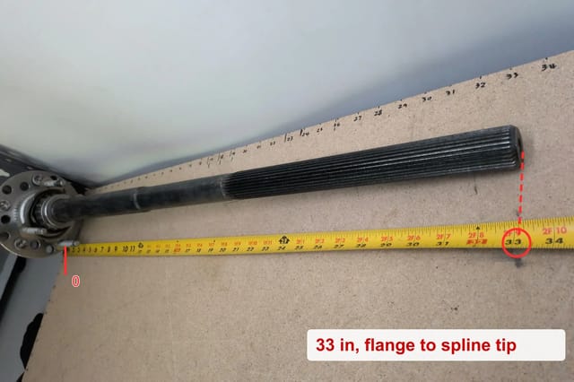 Jeep Wrangler JK Rear Axle Shaft 68003272AA 2007 2010 2012 2015 2018 Non-Rubicon — photo 8