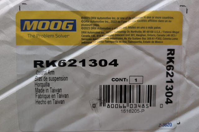 MOOG RK621304 Front Left Lower Control Arm Toyota Tundra 2007 2010 2014 2021 — photo 7