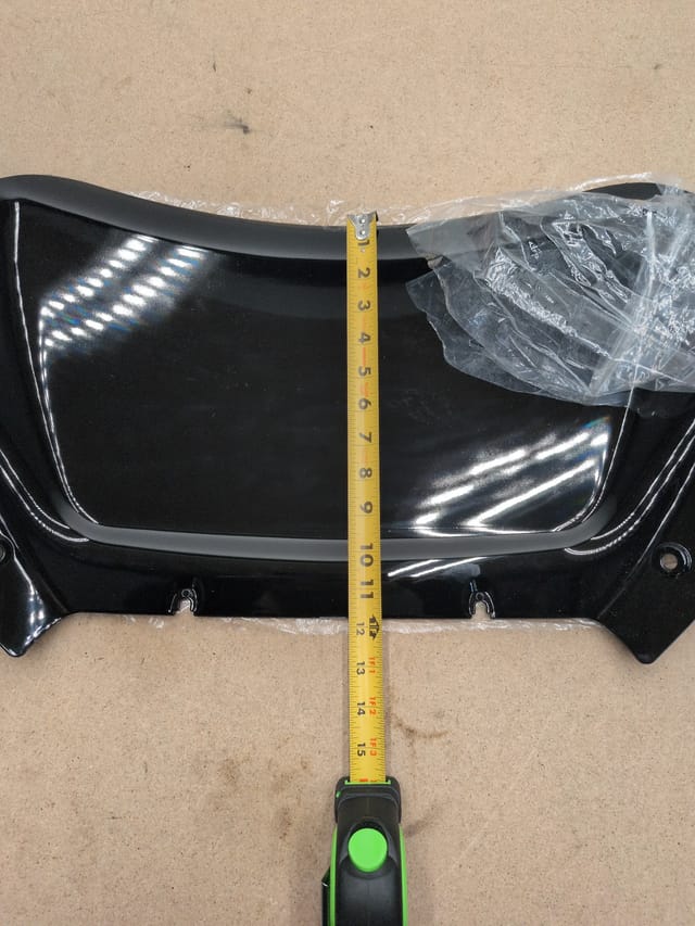 Wave Windshield for Harley Road Glide 2024+ and CVO Road Glide 2023+, Black — photo 3