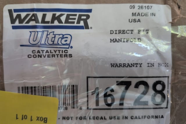 Walker 16728 Front Catalytic Converter Manifold Ford Explorer 2013 2016 2019 — photo 5