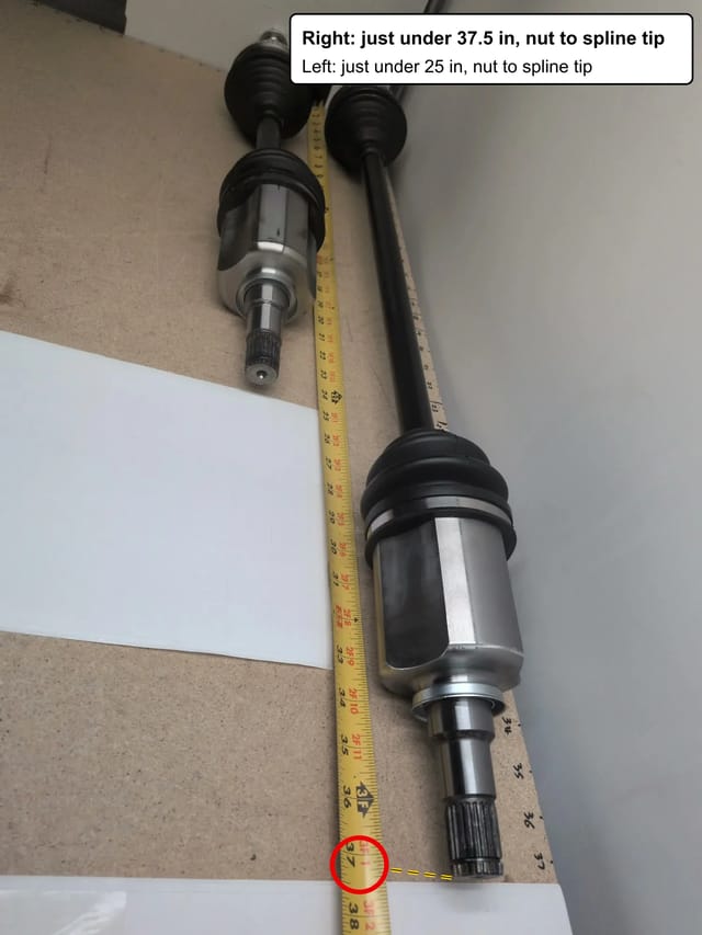 Pair Front CV Axles Toyota Corolla 1993 1995 1997 1998 2000 2002 Chevy Geo Prizm — photo 8